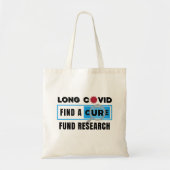 Tote Bag Covid long - FINANCER LA RECHERCHE (Devant)