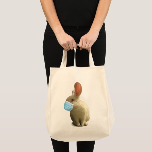 Tote Bag COVID Masque Bunny Fourre-tout (Devant (produit))