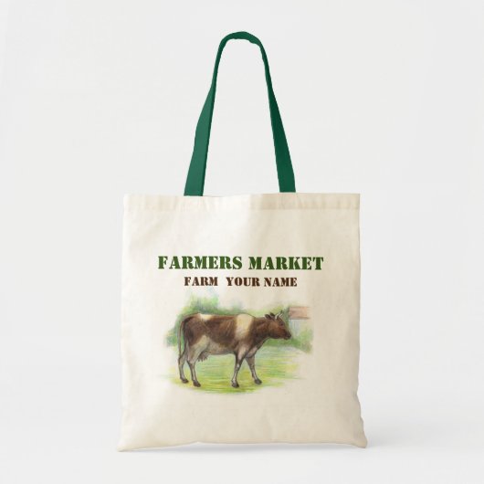 Tote Bag Cow farm (Devant)