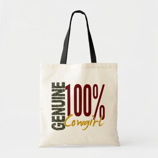Tote Bag Cow-girl véritable (Devant)