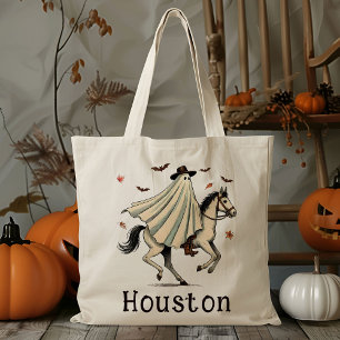Tote Bag Cowboy Personnalisé Fille Fantôme Tricoter Ou Trai