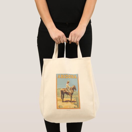 Tote Bag Cowboy (Vue latérale)Arizona (Devant (produit))