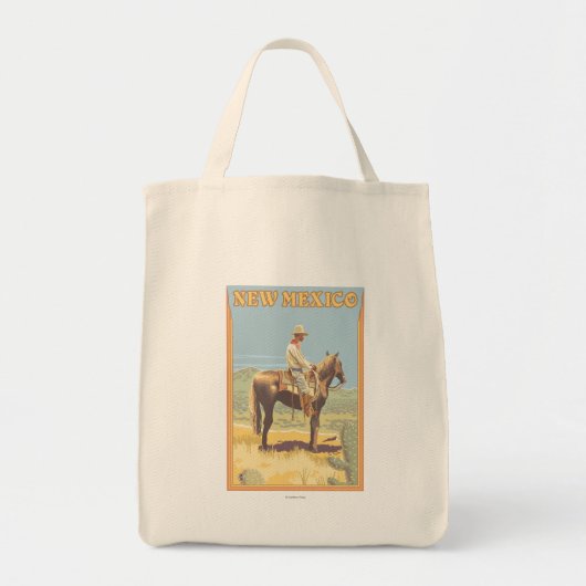 Tote Bag Cowboy (Vue latérale)Nouveau-Mexique (Devant)