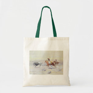 Tote Bag Cowboys du Triangle Bar par CM Russell