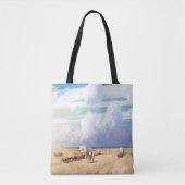 Tote Bag Cowboys occidentaux vintages, Wagons couverts par  (Devant)