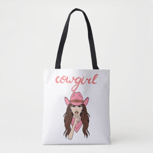 Tote Bag cowgirl célibataire  (Devant)
