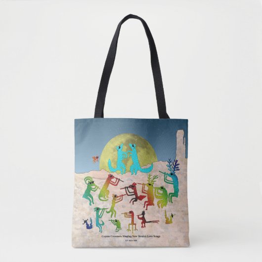 Tote Bag Coyote Crooners (Devant)