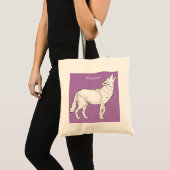 Tote Bag Coyote Howling Thunder_Cove (Devant (produit))