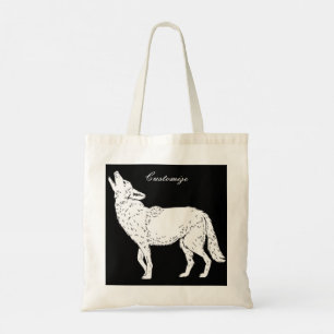 Tote Bag Coyote Howling Thunder_Cove