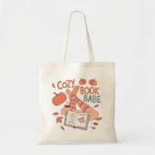 Tote Bag Cozy Book Babe Autumn Reading Aesthetic Design (Devant)
