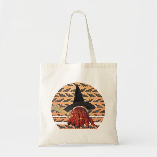 Tote Bag Crabe à sorcières Amusant Halloween Hermite Crabe (Devant)