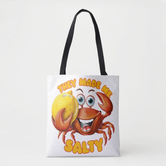 Tote Bag Crabe drôle (Devant)
