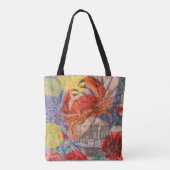 Tote Bag Crabe Plage Nautique Art de la mer (Dos)