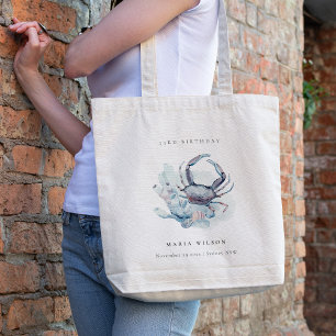 Tote Bag Crabe sous-marin Corail Nautique N'importe quel âg