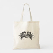 Tote Bag Crabe tribal noir et blanc (Dos)