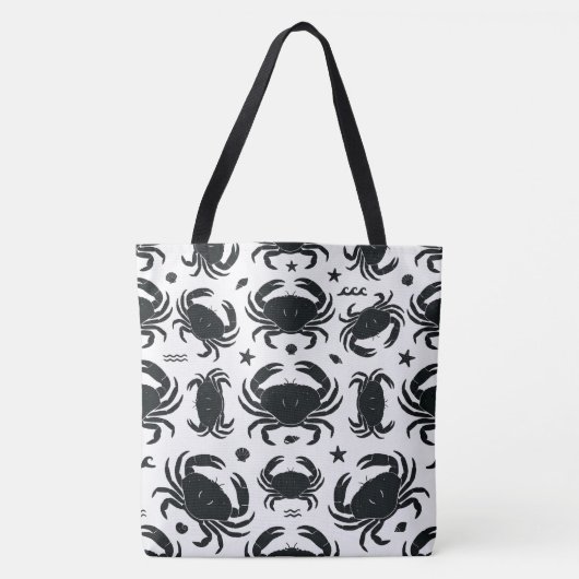 Tote Bag Crabes noirs (Devant)