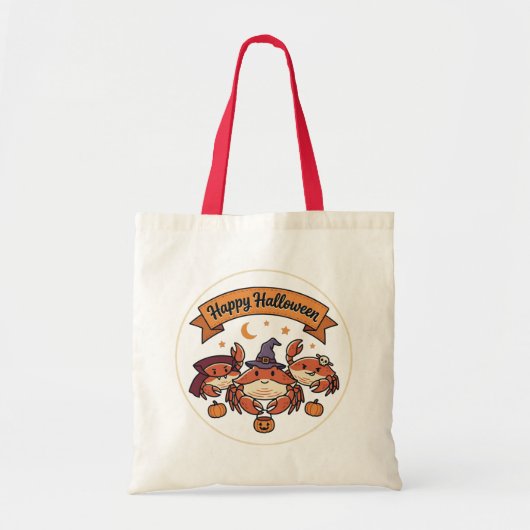 Tote Bag Crabs Joyeux Halloween (Devant)