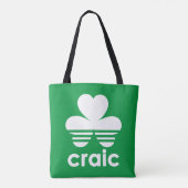Tote Bag Craic Trois bandes Jour de la Saint Patrick Shamro (Dos)