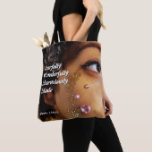 Tote Bag CRAINTE MERVEILLEUSE FEMME Noire chrétienne (De près)