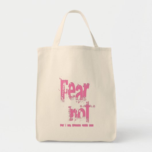 Tote Bag Crainte pas Christian Rose Grunge (Devant)