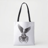 Tote Bag Crâne à aigle (Devant)