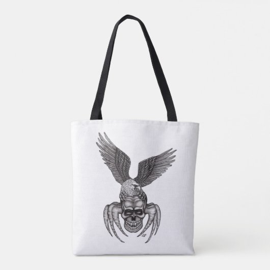 Tote Bag Crâne à aigle (Dos)