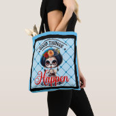Tote Bag Crâne à sucre mou (De près)