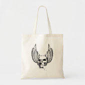 Tote Bag Crâne aux ailes éthérées (Devant)