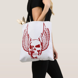 Tote Bag Crâne aux ailes éthérées