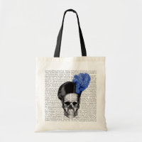 Crâne avec Casquette bleu