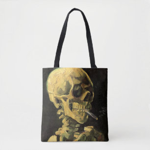 Tote Bag Crâne avec cigarette brûlante par Vincent van Gogh