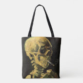 Tote Bag Crâne avec cigarette brûlante par Vincent van Gogh (Dos)