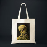 Tote Bag Crâne avec cigarette brûlante par Vincent van Gogh<br><div class="desc">Crâne avec Cigarette Brûlante par Vincent van Gogh est un post impressionnisme d'art vintage de peinture à vie morte. Portrait du squelette humain fumant. Grande image à utiliser pour les produits anti-tabac. Fumer tue 1 000 personnes chaque année, aider quelqu'un à arrêter de fumer aujourd'hui. Grande image pour Halloween ou...</div>