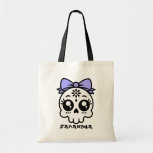 Tote Bag Crâne avec cou - Personnaliser Candy Fourre-tout