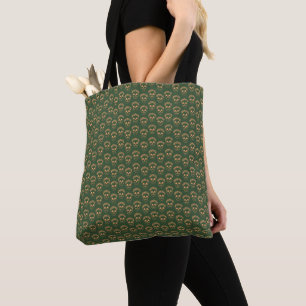 Tote Bag Crâne avec couronne de fleurs
