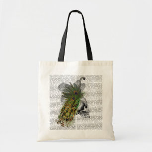 Tote Bag Crâne avec la plume Headress