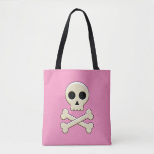 Tote Bag Crâne avec os