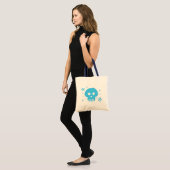 Tote Bag Crâne bleu (Devant (modèle))
