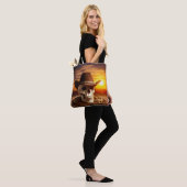 Tote Bag Crâne cowboy avec Lasso (Sur le modèle)