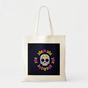 Tote Bag Crâne de la Catrina florale   Dia De Los Muertos