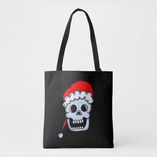 Tote Bag Crâne de Noël (Devant)