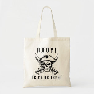 Tote Bag Crâne de Pirate Friandise ou Farce