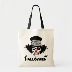 Tote Bag Crâne déplaisant effrayant de clown de Halloween