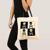 Tote Bag Crâne et os croisés (Devant (produit))