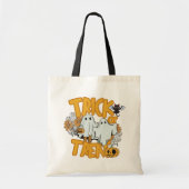 Tote Bag Crâne Fantôme Jack-O' Lanterns Trick ou Treat (Devant)