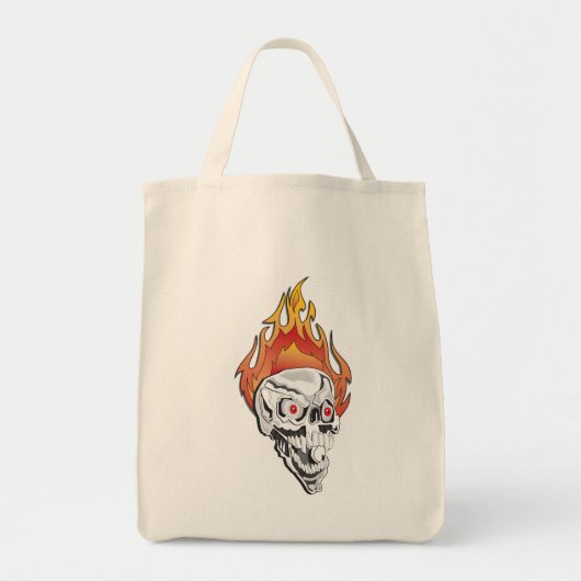 Tote Bag Crâne flamboyant (Devant)