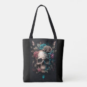 Tote Bag Crâne floral (Dos)