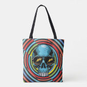 Tote Bag Crâne funky hypnotique 02 (Dos)