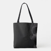 Tote Bag Crâne gothique et roses rouges muets (Dos)
