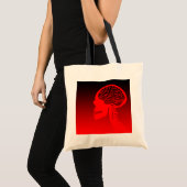 Tote Bag crâne logique (Devant (produit))